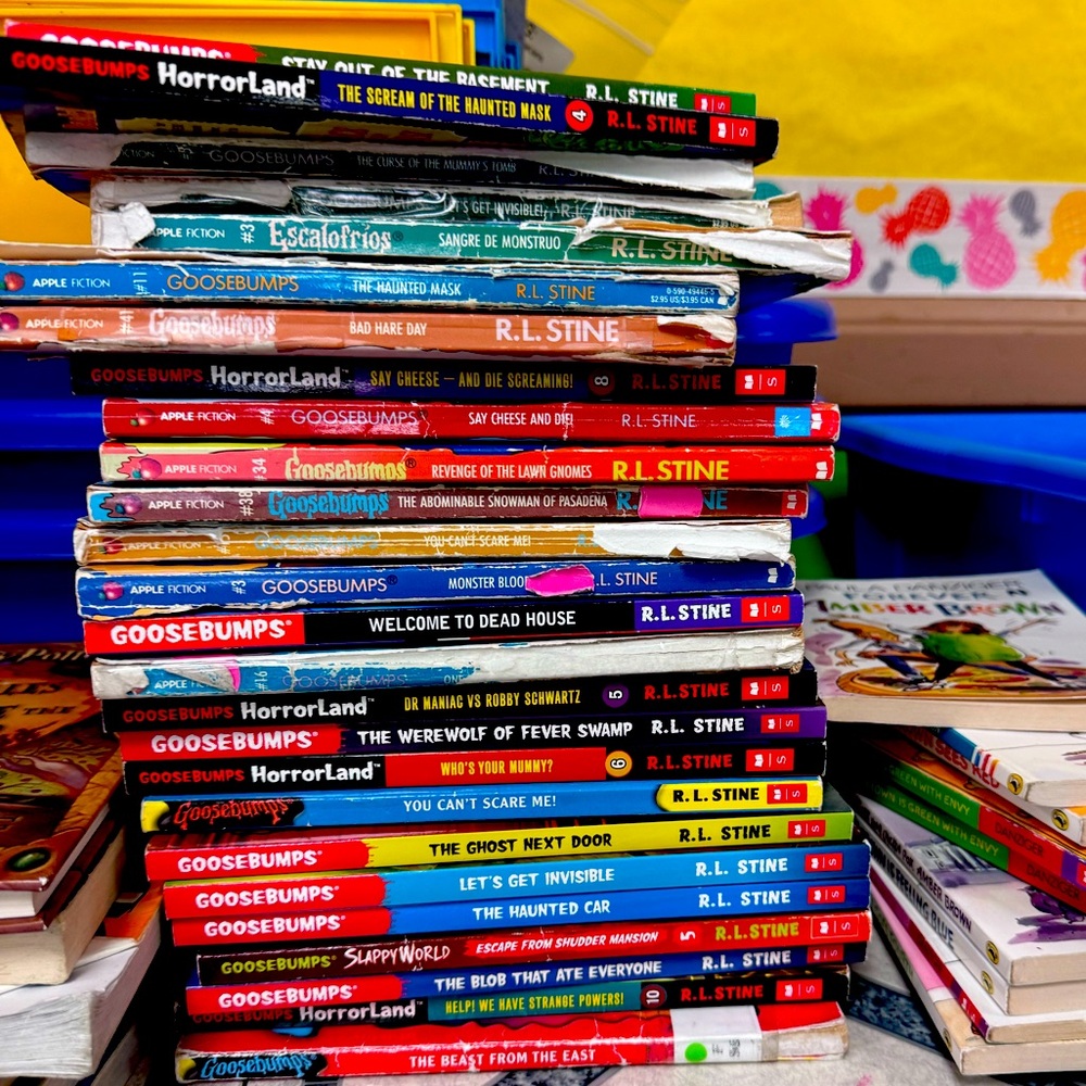 Goosebumps Books from classroom library